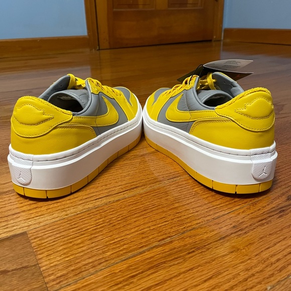 Size 12- Women’s Jordan 1 Elevate Low Yellow/Cement Gray (DH7004-017) NEW - Picture 6 of 12